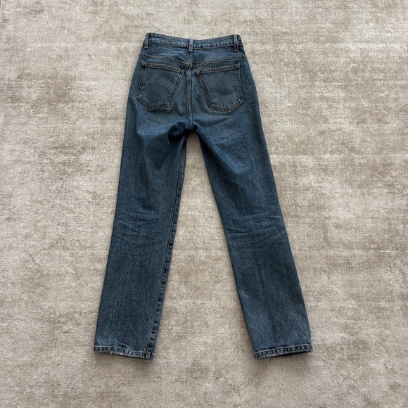 KHAITE Abigail High Waisted Straight Leg Jeans in Montgomery (24) - Picture 6 of 6